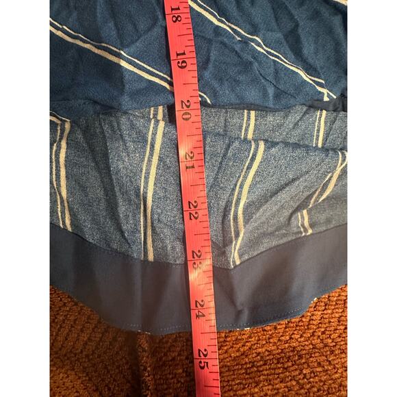 Free People Revolve size Medium Sleepy Time Striped Boxy Flowy Fit Blouse Top - Picture 7 of 9